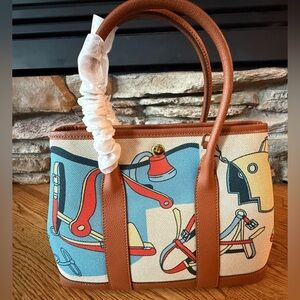 Canvas & Leather tote/hand bag/shoulder bag NEW